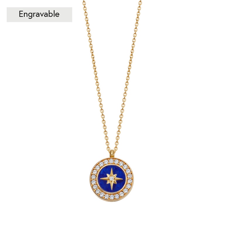 Gold Polaris Lapis Locket