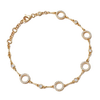 Solid Gold Icon Nova Lab Grown Diamond Eternity Bracelet
