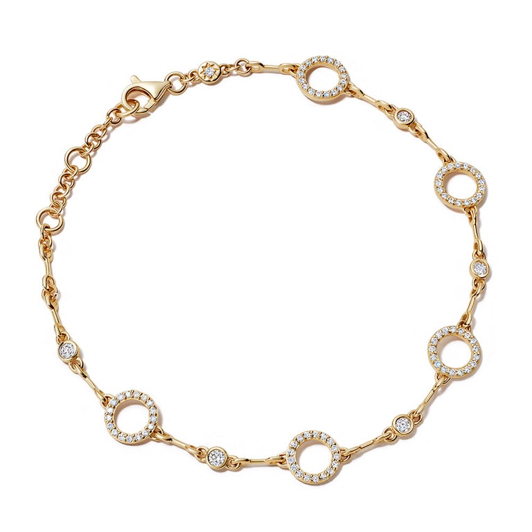 Solid Gold Icon Nova Eternity Lab Grown Diamond Bracelet