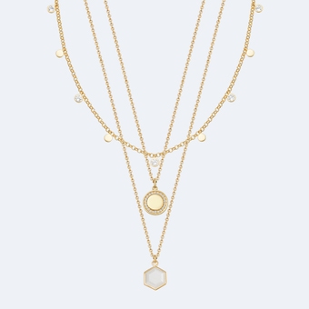 Deco Droplet Necklace Stack