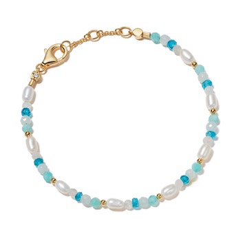 Pearl Biography Apatite, Amazonite and Moonstone Bracelet