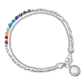 Silver Biography Rainbow Cosmos Bracelet