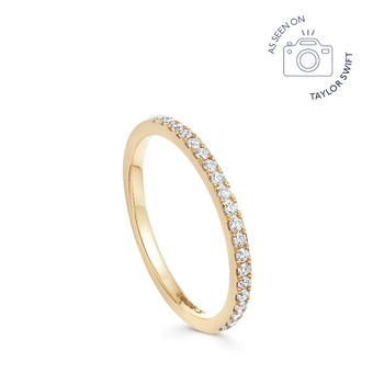 Half Eternity Diamond Ring in Yellow Gold