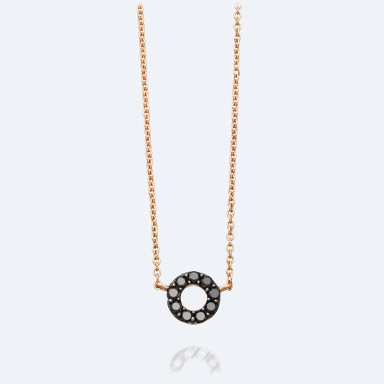 Mini Halo Pendant | 14 Ct Rose Gold | Astley Clarke