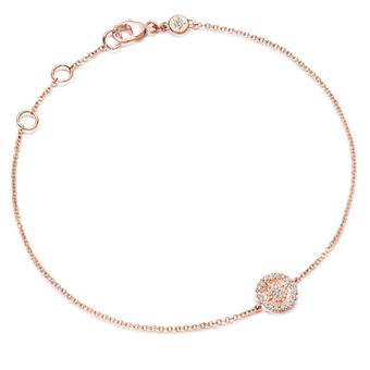 Rose Gold Double Chain Bracelet - CHARLES & KEITH UK