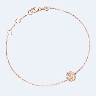 Mini Icon Aura Diamond Bracelet in Rose Gold 