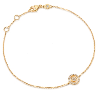 Mini Icon Aura Diamond Bracelet in Yellow Gold 