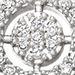Solid White Gold Icon Aura Natural Diamond Pendant