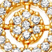 Solid Gold Icon Aura Natural Diamond  Pendant