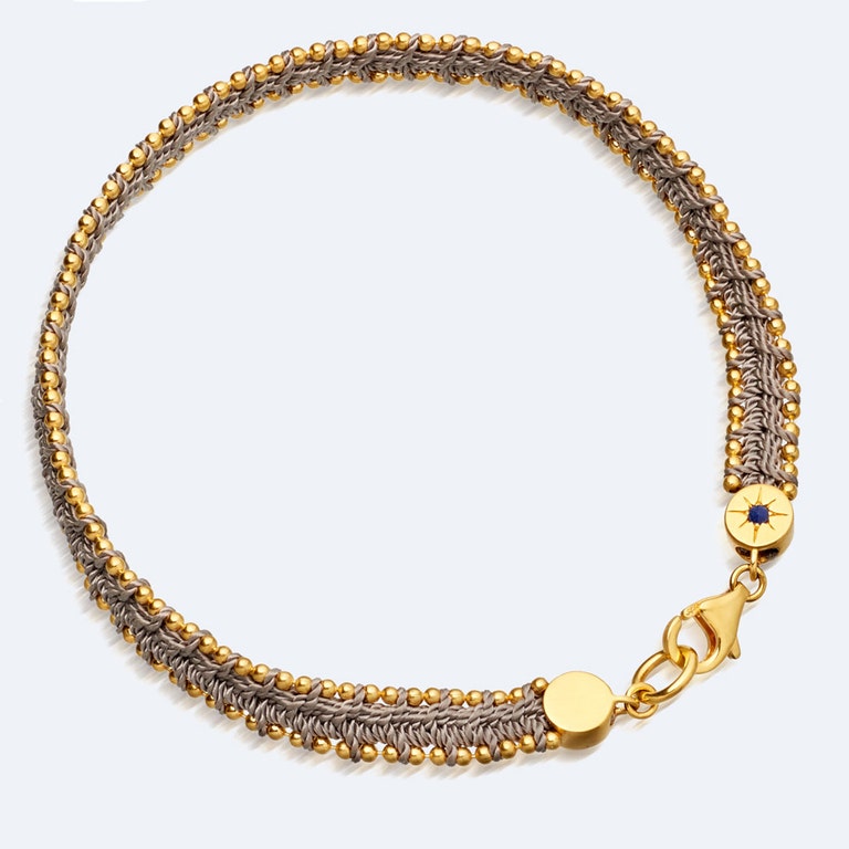 Thundercloud Woven Biography Bracelet | 18 Ct Yellow Gold Vermeil | Astley Clarke 