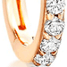 Solid Rose Gold Halo Huggie Earrings