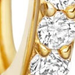 Solid Gold Halo Mini Single Hoop Earring