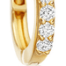 Solid Gold Halo Huggie Earrings