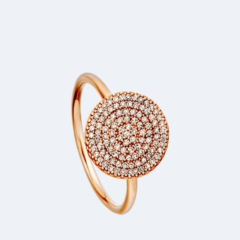 Icon Diamond Ring in Rose Gold 