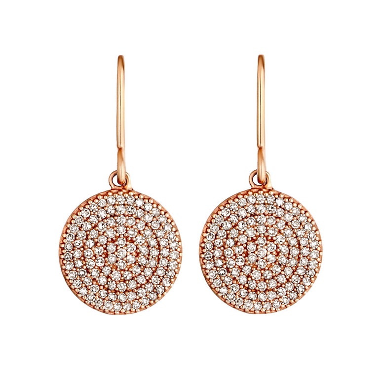 Icon Diamond Earrings in Rose Gold