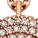 Solid Rose Gold Icon Diamond Pendant Necklace