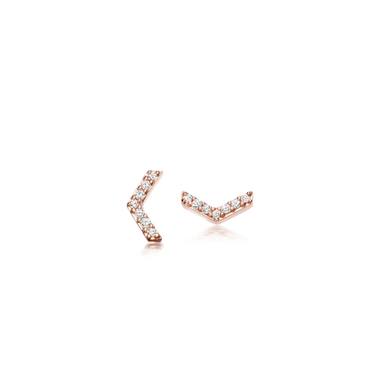 Varro Honeycomb Diamond Stud Earrings