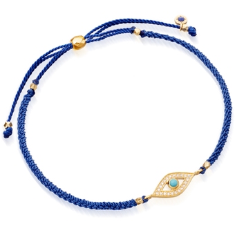 Evil Eye Skinny Biography Bracelet