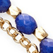 Gold Biography Lapis Evil Eye Bracelet