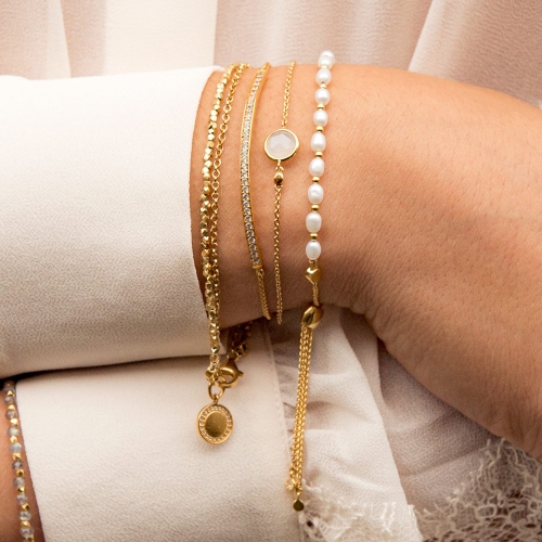 Gold Biography Cosmos Bracelet