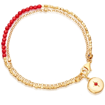 Sea Bamboo Locket Biography Bracelet