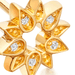Gold Biography Mini Sun Stud Earrings