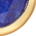 Mini Round Stilla Lapis Earrings in Yellow Gold Vermeil