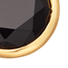 Mini Black Onyx Round Stilla Earrings in Yellow Gold Vermeil