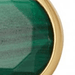 Round Stilla Malachite Pendant Necklace in Yellow Gold Vermeil