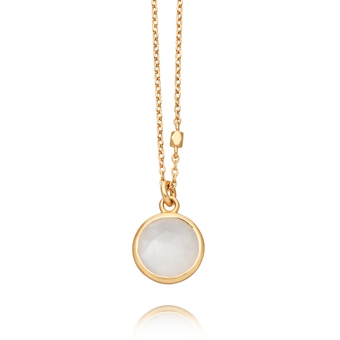 Round Stilla Moonstone Pendant Necklace