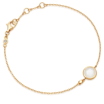 Mini Round Stilla Moonstone Bracelet