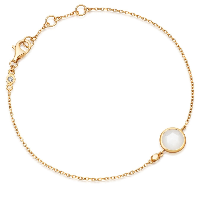 Mini Round Stilla Moonstone Bracelet