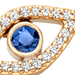 Solid Gold Icon Aura Evil Eye Bracelet