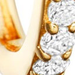 Solid Gold Halo Medium Hoop Earrings