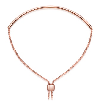Cylinder Kula Biography Bracelet in Rose Gold Vermeil