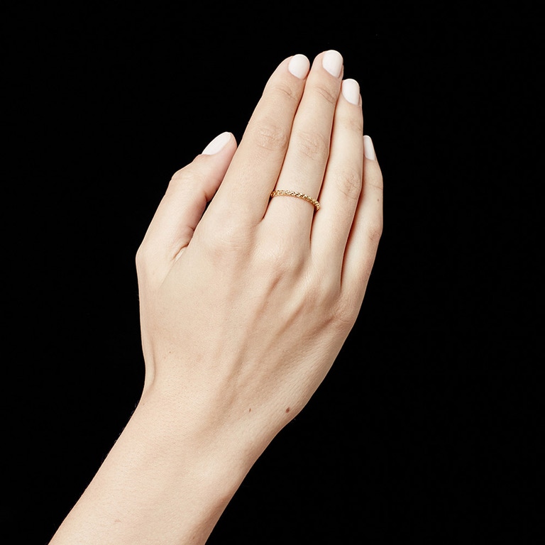 Spiga Ring in yellow gold vermeil
