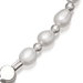 Silver Biography White Pearl Kula Bracelet