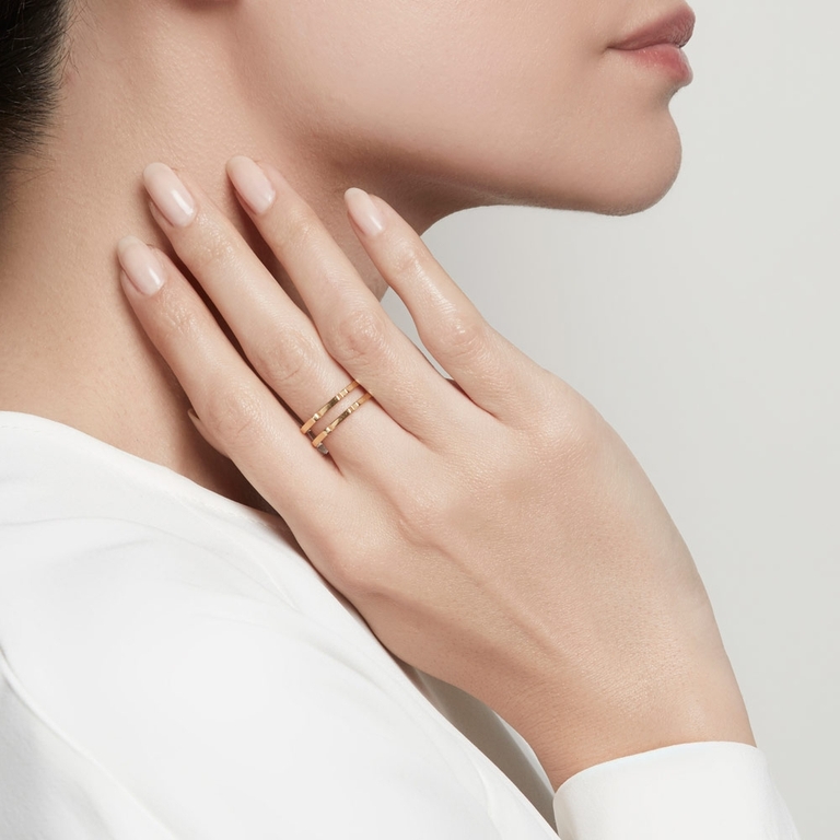 Aubar Double Ring in 14ct solid yellow gold