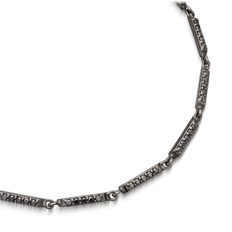 Aubar Black Diamond Bracelet in Black Ruthenium Plated