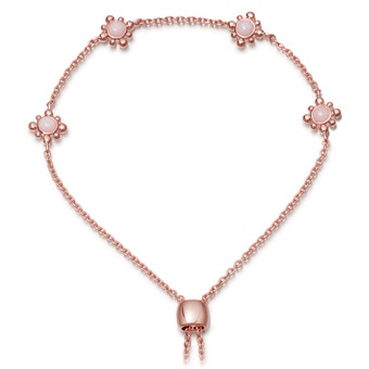 Pink Opal Floris Kula Bracelet in Rose Gold Vermeil