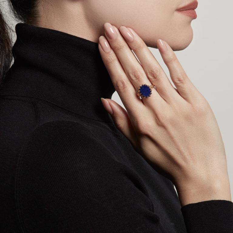 Large Lapis Floris Ring