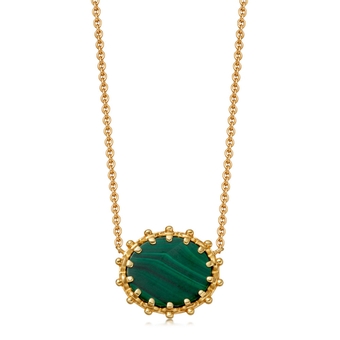 Malachite Floris Pendant Necklace