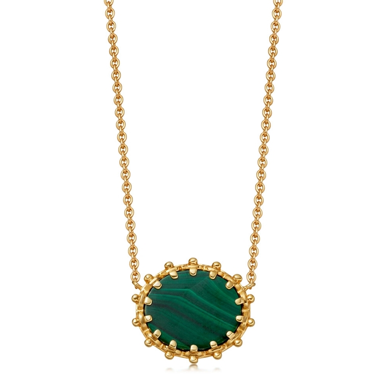 Malachite Floris Pendant Necklace