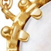 Mother Of Pearl Floris Pendant Necklace in Yellow Gold Vermeil