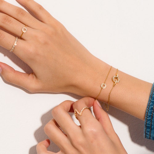 Solid Gold Asteri Natural Diamond Ring