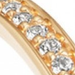 White Sapphire Biography Eternity Ring in Yellow Gold Vermeil