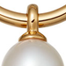 Gold Stilla White Pearl Drop Hoop Earrings