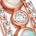 Solid Rose Gold Icon Nova Triple Band Diamond  Ring