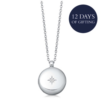 Medium Biography Locket Necklace in Sterling Silver | Astley Clarke