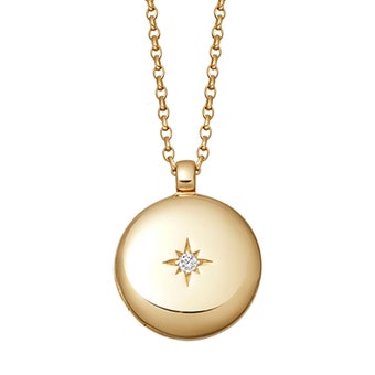 Medium Biography Locket Necklace in Yellow Gold Vermeil | Astley Clarke